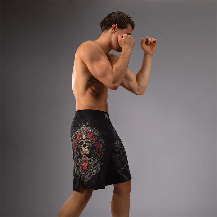 Santa Muerte 5.0 Fight Shorts Svart Guld