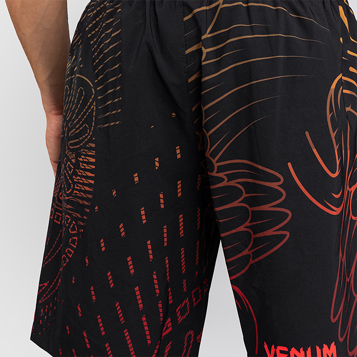 Venum Quetzal Fury Tr&auml;ningsshorts Svart R&ouml;d Orange
