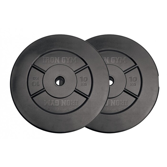 Iron Gym 20kg Plate Set, 10kg x 2 (Add ons)