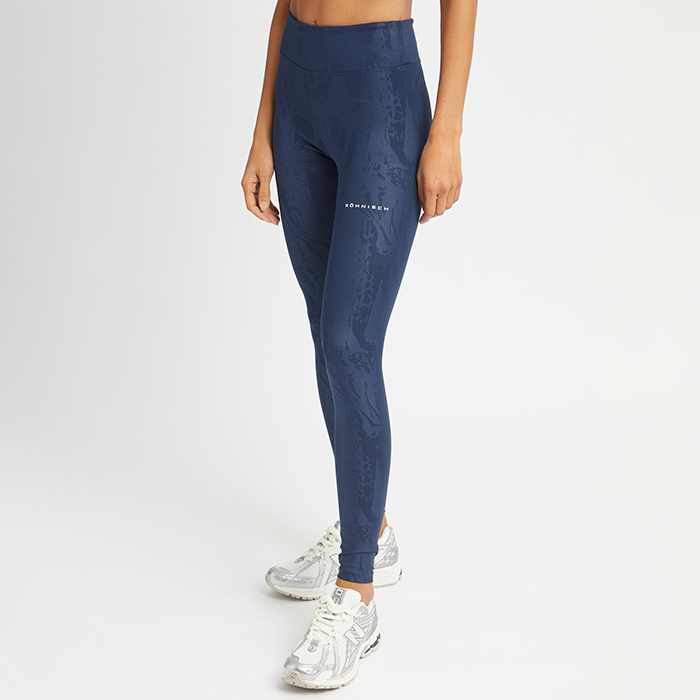 Untamed Emboss Tights Marinblå 8986