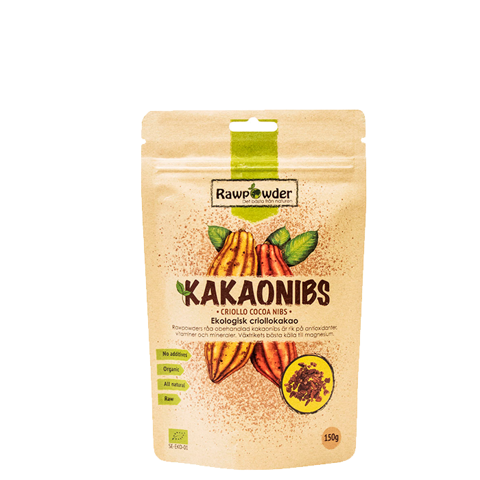 Läs mer om Kakaonibs, Ekologisk Criollokakao, 150 g