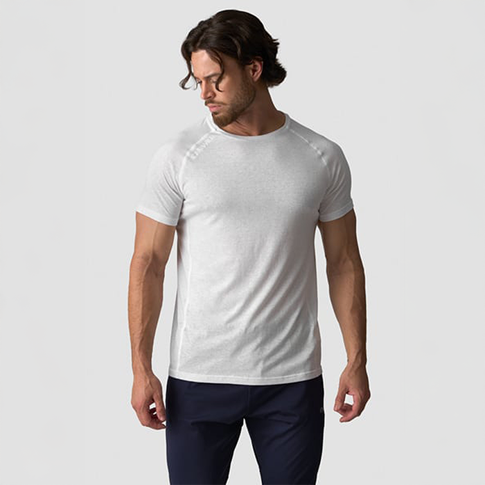 Tri-Blend Clean T-shirt Vit