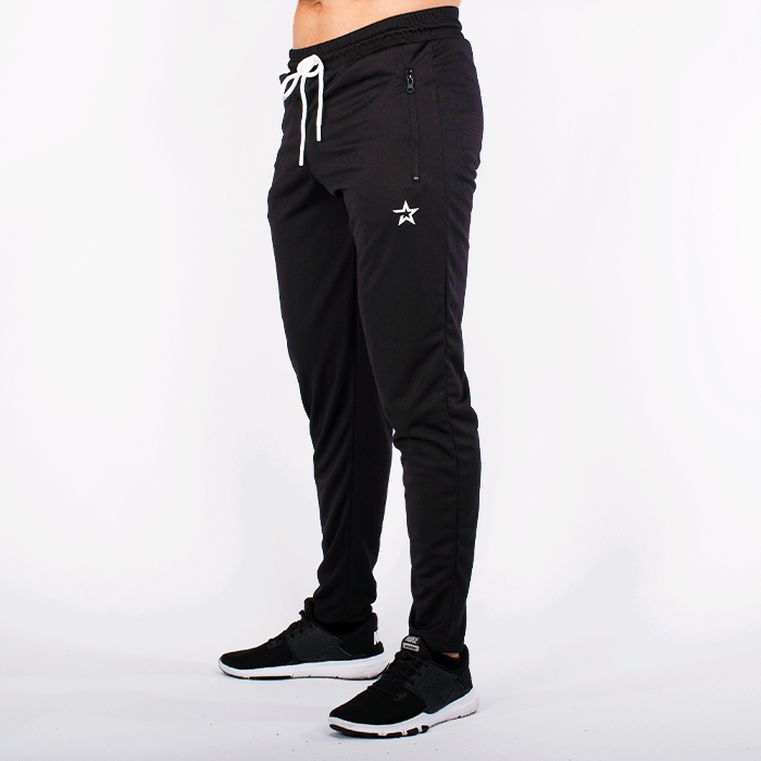 Bild av Star Tapered Mesh Pants, Black