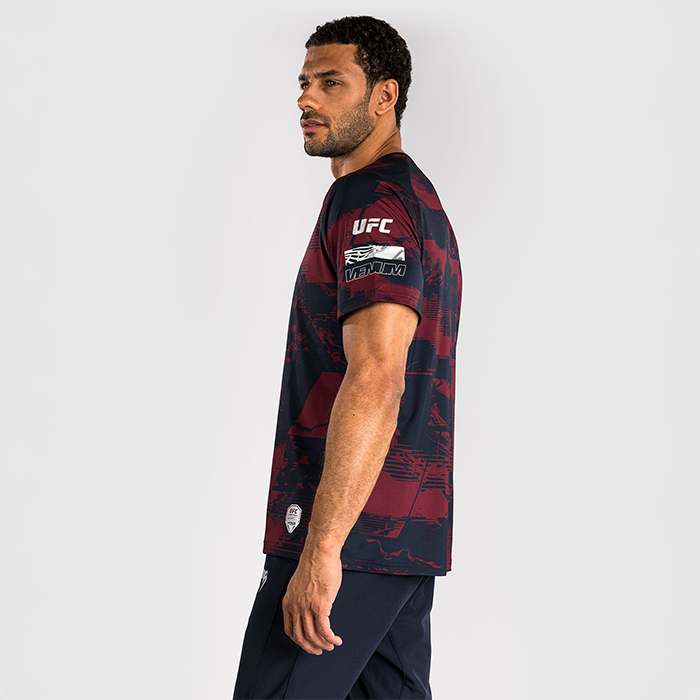 UFC Zenith by Venum Fight Week Dry Tech T shirt Bl&aring; R&ouml;d Gr&aring;