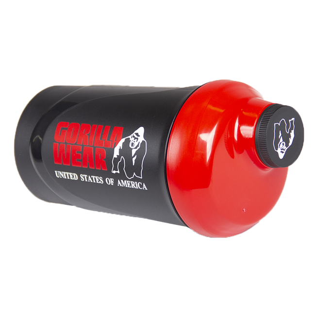 Gorilla Wear Wave Shaker Svart/R&ouml;d 600 ml