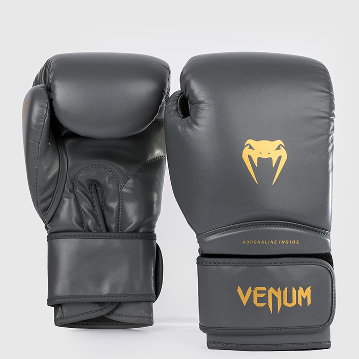 Venum Contender 1.5 Boxningshandskar, Gr&aring;/Guld