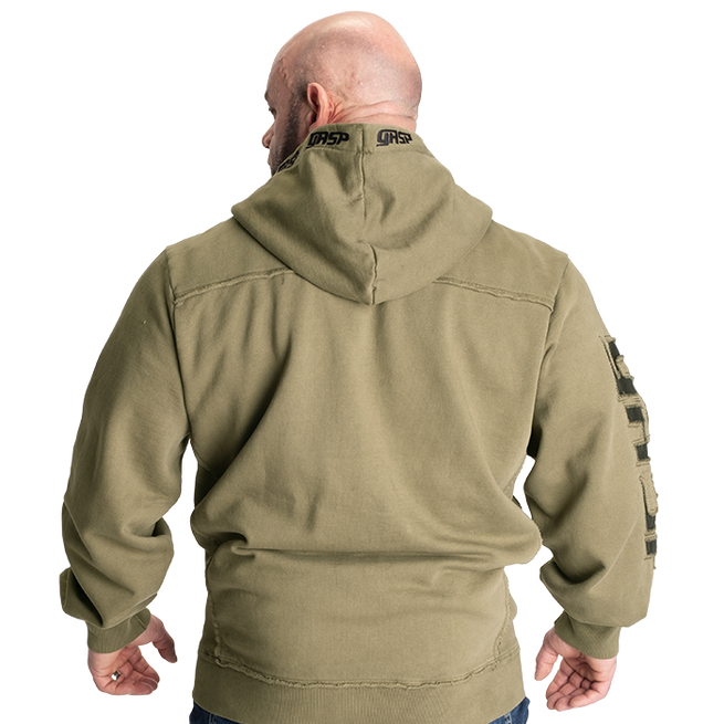 Pro Gym Hoodie Acid Wash Gr&ouml;n