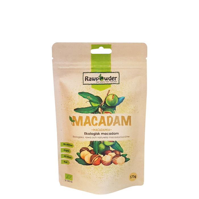 Ekologiska Naturella Macadamnötter 175 g