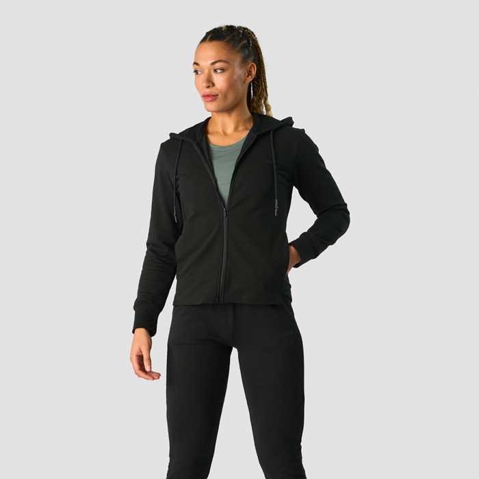 Läs mer om Stride Zipper Hoodie, Black
