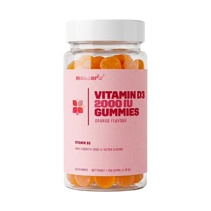 Vitamin D3 2000 IU + Zink 60 Gummies Apelsin