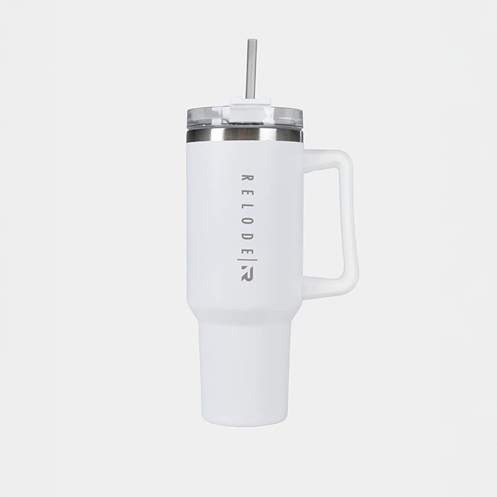 Clean Tumbler Vattenflaska Rostfritt Stål 1200 ml Vit