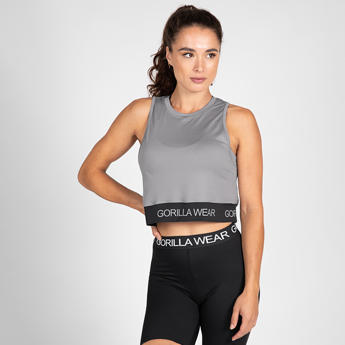 Gorilla Wear Colby Cropped Tank Top Grey