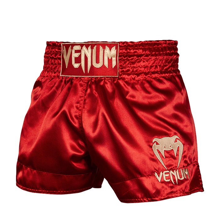 Läs mer om Venum Classic Muay Thai Short Bordeaux/Gold