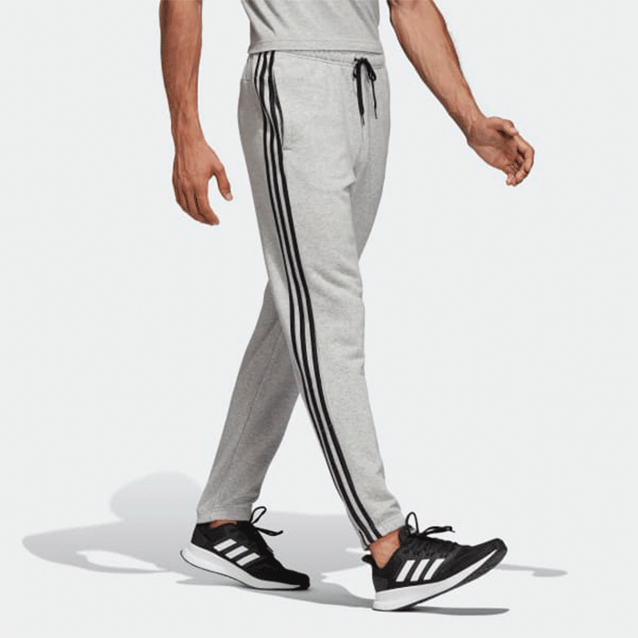 Adidas Essential 3 Stripe Tapered Fit Pnt, Grey