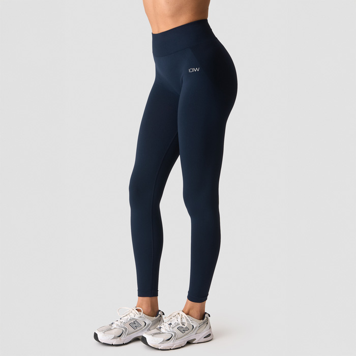 Smooth Seamless Tights Mörkblå