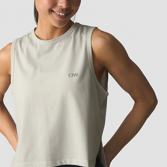 Mirage Croppat Linne Beige