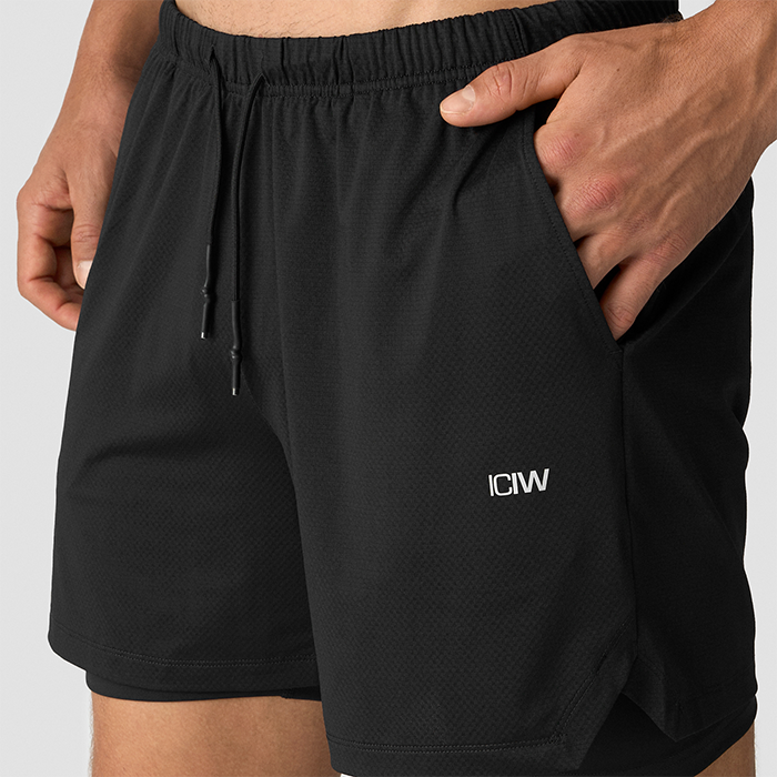 Stride 2-in-1 Shorts Svart