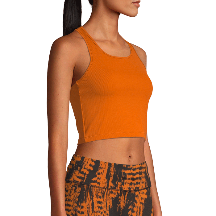 Bild av Bold Rib Crop Tank, Hazel Brown