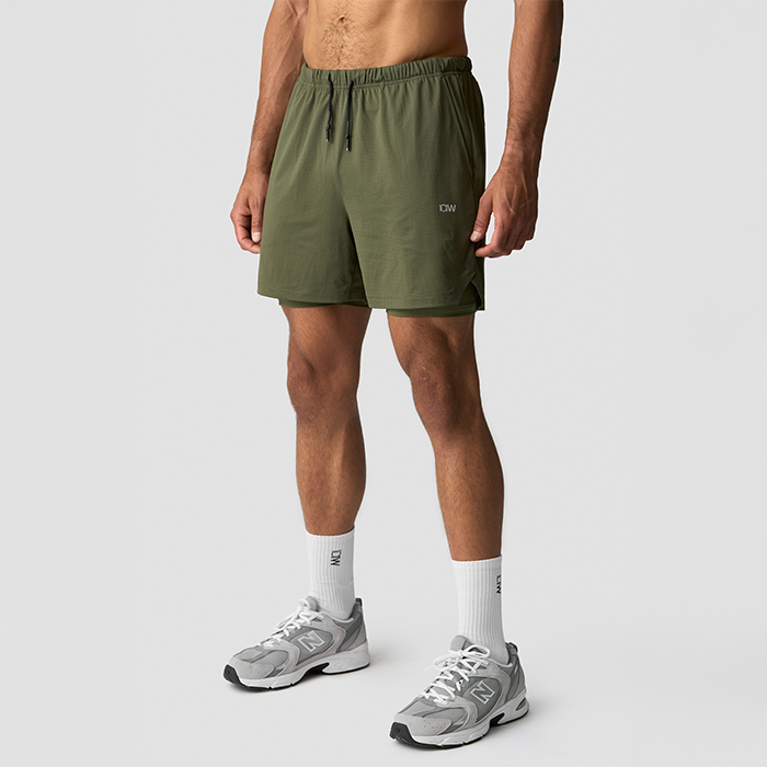 Stride 2-in-1 Shorts Gr&ouml;n