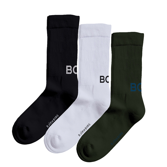 3-Pack Core Crew Polyamide Sock,Multipack,41-45