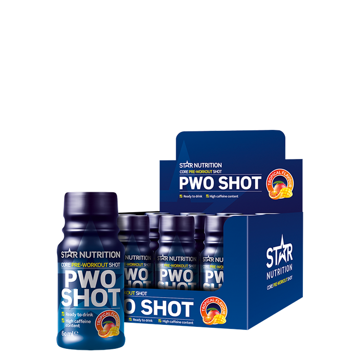 12 x Star Nutrition PWO Shot 60 ml tropical