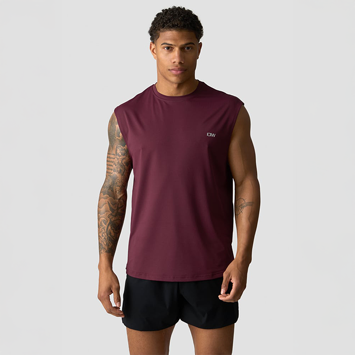 Stride Ärmlös T-shirt Brun