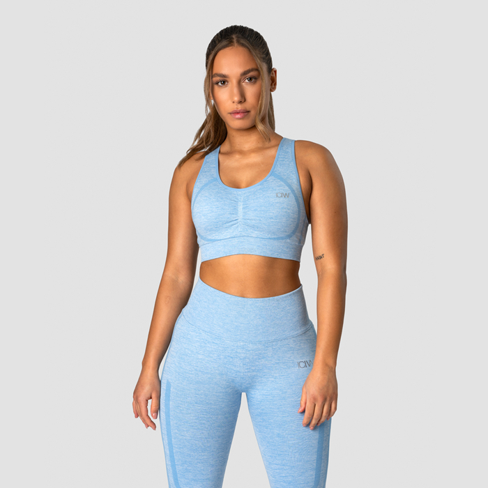 Rush Seamless Sports Bra Powder Blue Melange