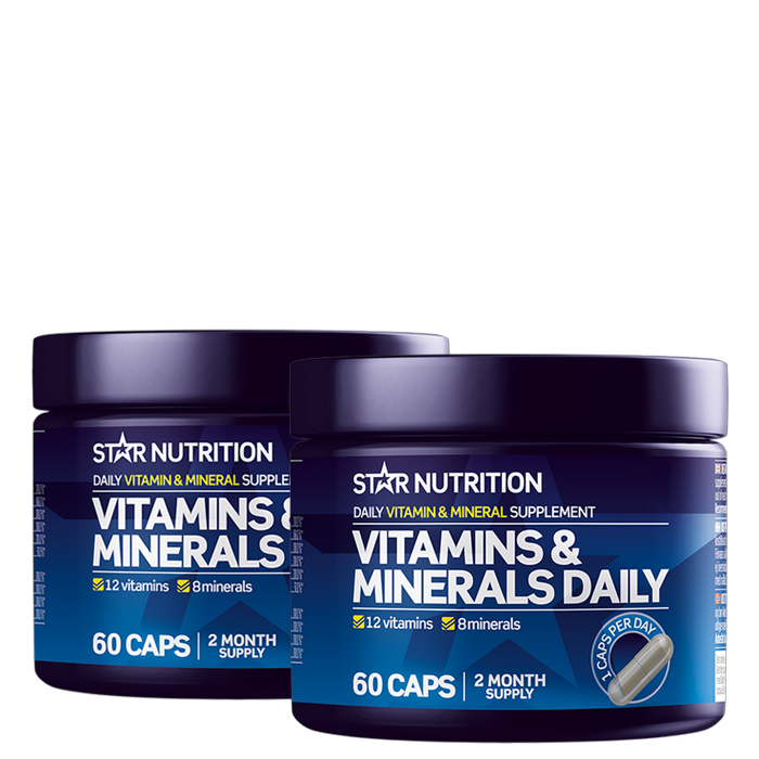 2 x Vitamins Minerals Daily 60 kapslar