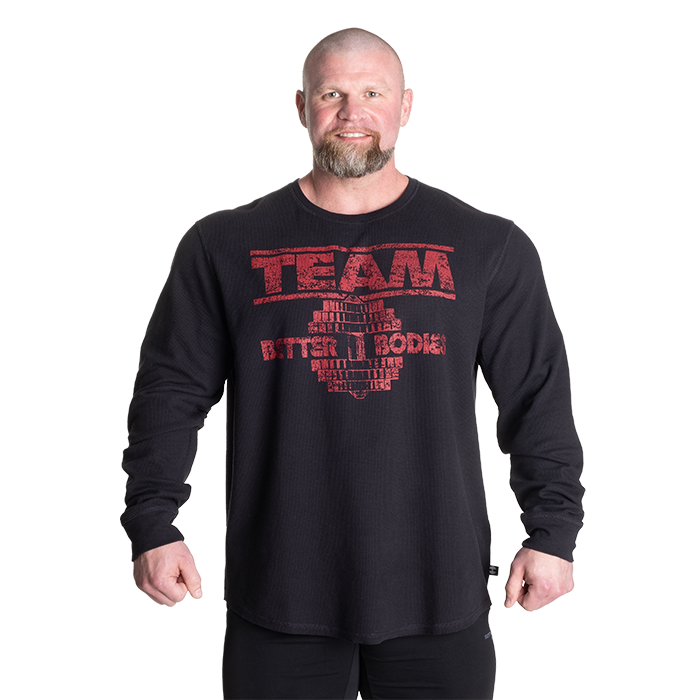 Thermal Team Sweater, Black/Red