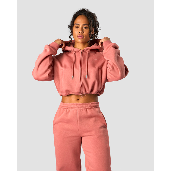 ICANIWILL Everyday Cropped Hoodie Wmn Rust