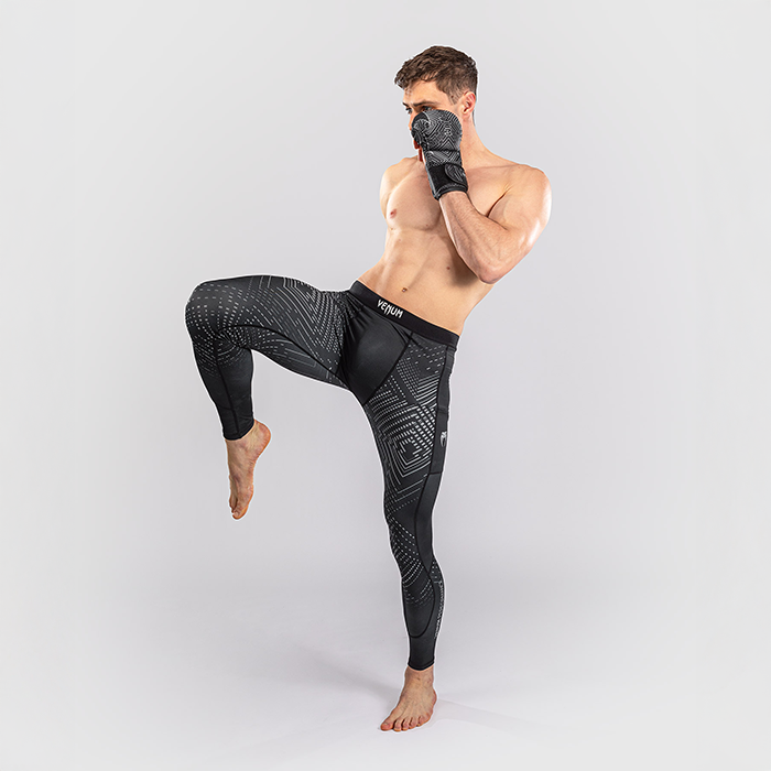 Venum Midnight Fury Spats Svart Grå Silver