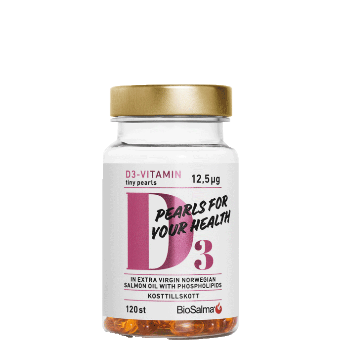 D3-vitamin Laxolja 120 småkapslar