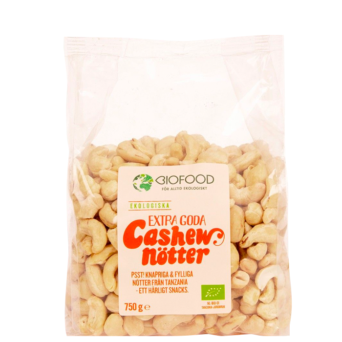 Cashewnötter hela 750 g