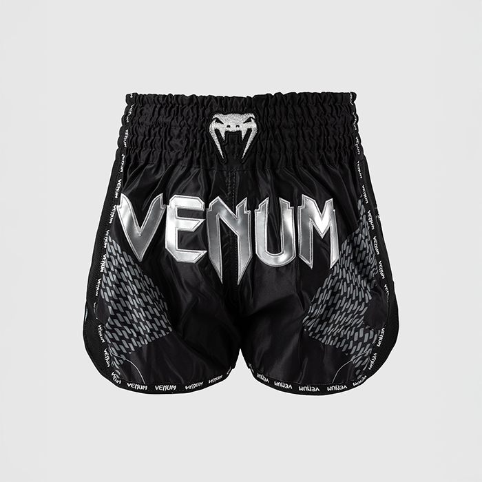 Nexus Muay Thai-Shorts Svart Silver
