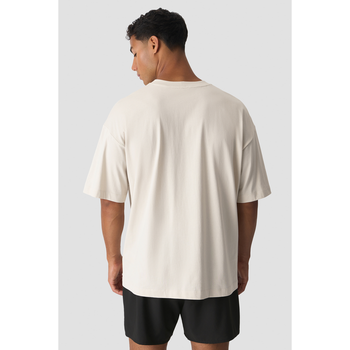 Everyday Oversized T-shirt Ljusbeige
