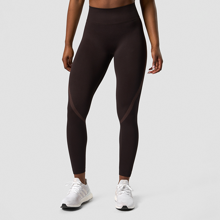 Impact Seamless V-shape Tights, Dark Brown 5408