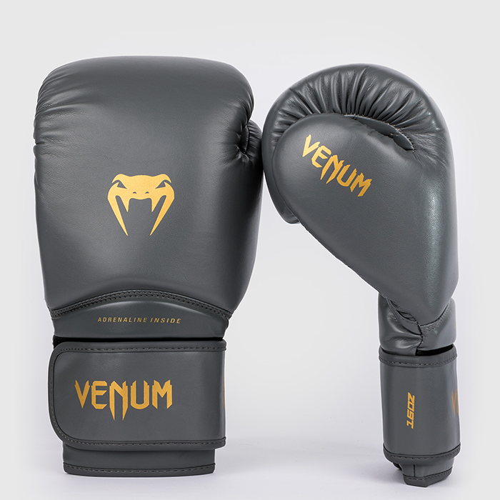 Venum Contender 1.5 Boxningshandskar, Gr&aring;/Guld