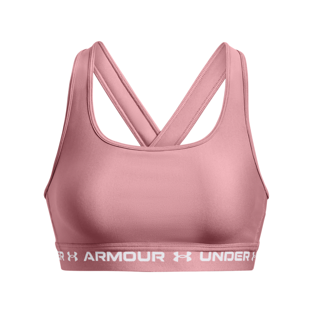 Under Armour UA Crossback Mid Bra Pink Elixir