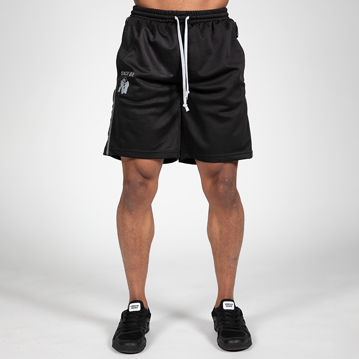 Functional Mesh Shorts,Black/Red