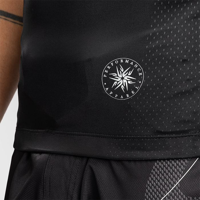 Nexus Rashguard Kort &Auml;rm Svart Silver