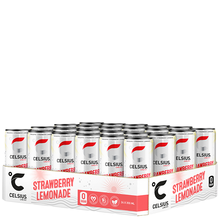 24 x Celsius 355 ml Strawberry Lemonade