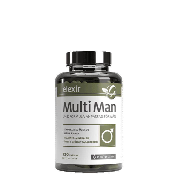 Elexir Pharma Multivitamin Man 120 kapslar