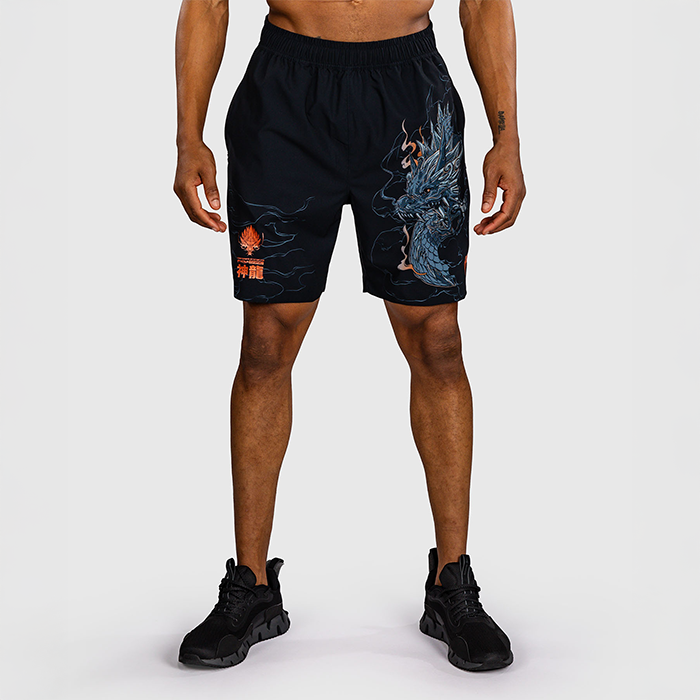 Venum Thunder Dragon Tr&auml;ningsshorts Svart Gr&aring; Koppar