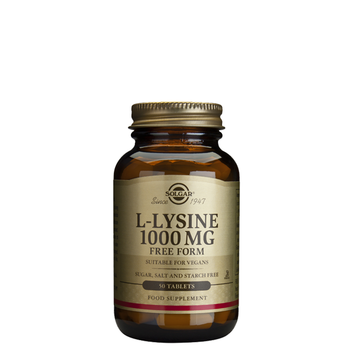 Solgar L-lysine 1000 mg 50 tabletter
