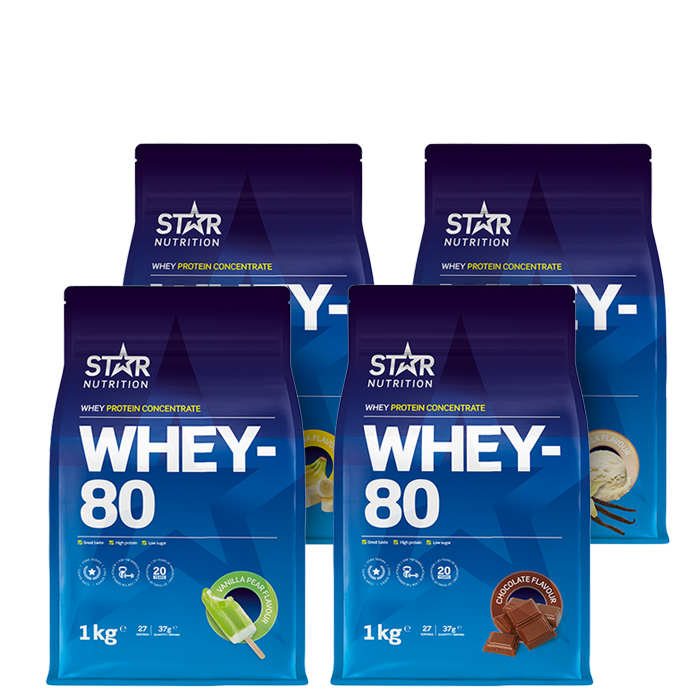 Läs mer om Whey-80 Mix&Match, 4x1kg