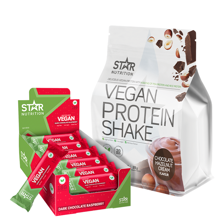 Vegan Protein Shake + Vegan Protein Bar