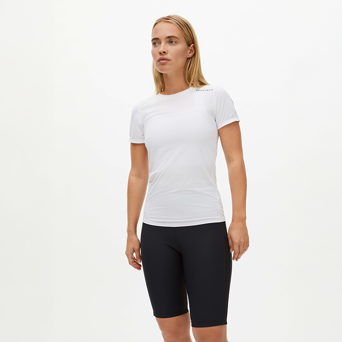 Jacquard T-shirt Vit