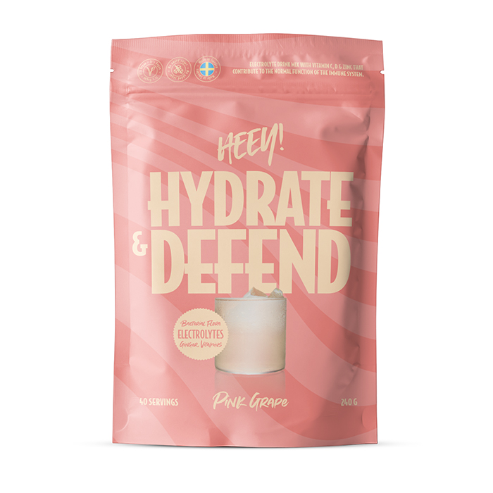 Hydrate Defend Electrolytes Probiotics Rosa grapefrukt 240g