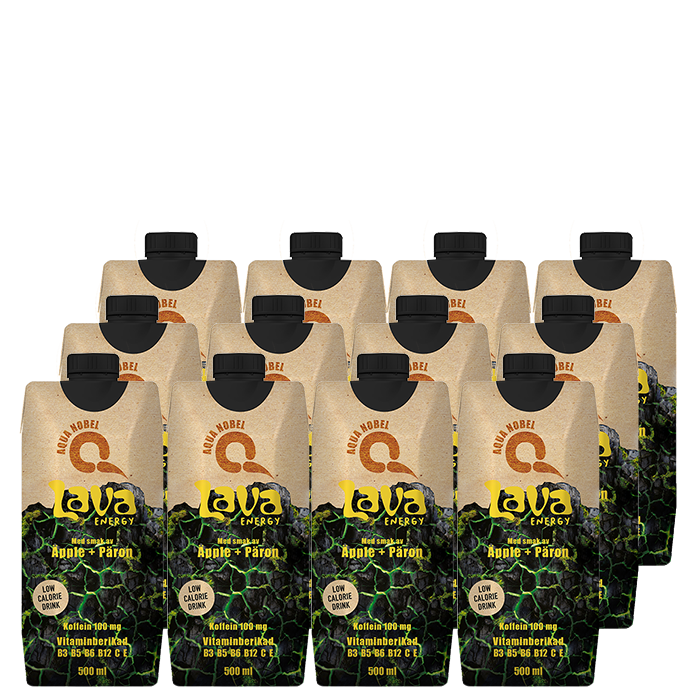 12 x LAVA Energy,500 ml,pple/Päron