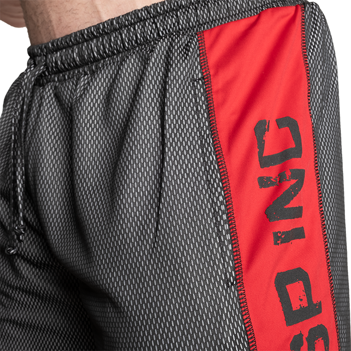 No1 Mesh Shorts, Black/Red